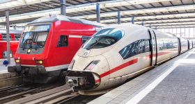 Different types of Deutsche Bahn train. Photo via Deutsche Bahn