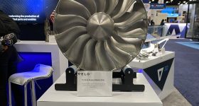 Velo3D-3D printed turbine engine blade disk. Photo by 3D Printing Industry.